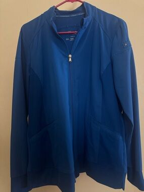 Cherokee iflex Women’s Scrub Royal Blue Zip-Front Utility Jacket